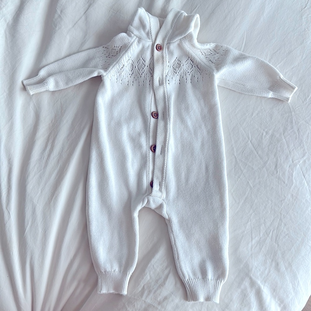 Little Planet Hooded Knit Onesie